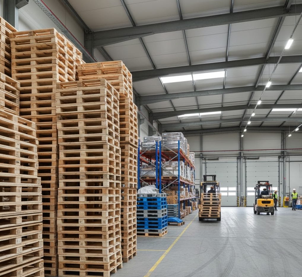Quality pallets in our warehouse